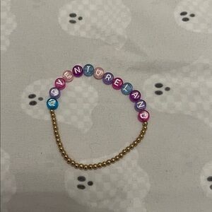 Colorful Adventureland Beaded Bracelet with Gold Filled Accents